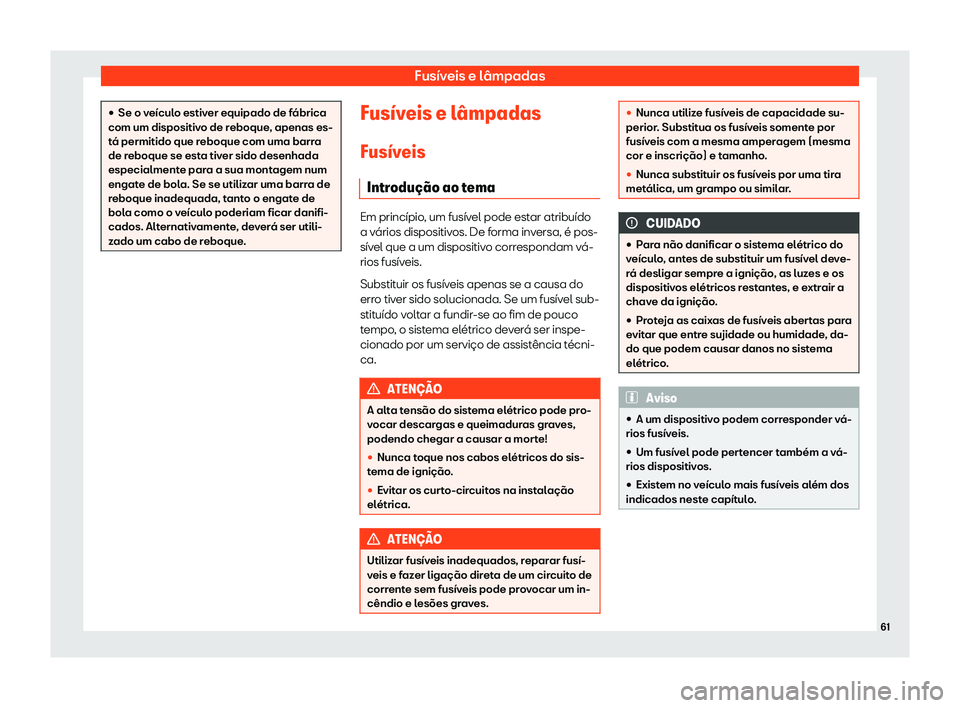 Seat Alhambra 2019 Manual do proprietário (in Portuguese) Fus Seat Alhambra 2019 Manual do proprietário (in Portuguese) Fus