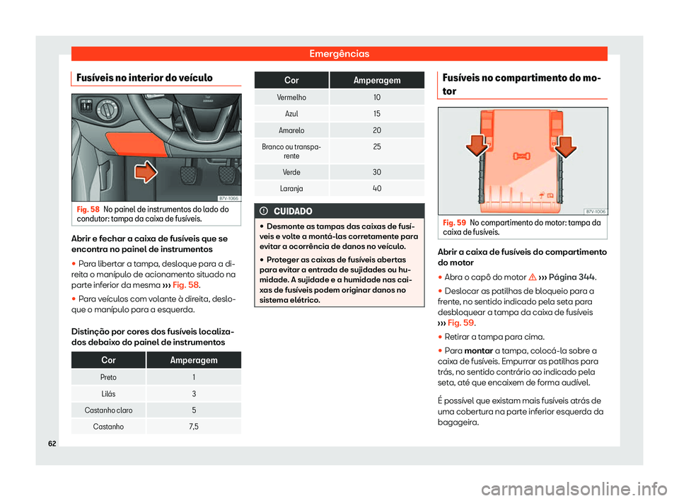 Seat Alhambra 2019 Manual do proprietário (in Portuguese) Emerg Seat Alhambra 2019 Manual do proprietário (in Portuguese) Emerg