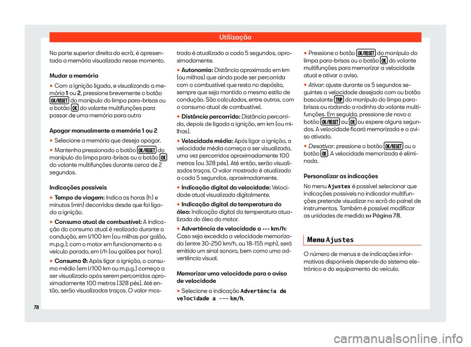 Seat Alhambra 2019  Manual do proprietário (in Portuguese)  Utiliza