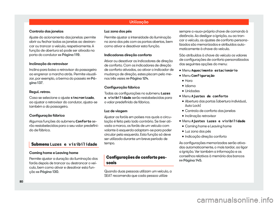 Seat Alhambra 2019  Manual do proprietário (in Portuguese)  Utiliza