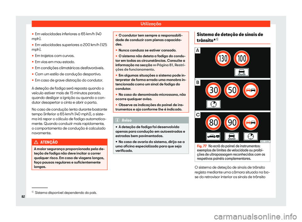 Seat Alhambra 2019  Manual do proprietário (in Portuguese)  Utiliza