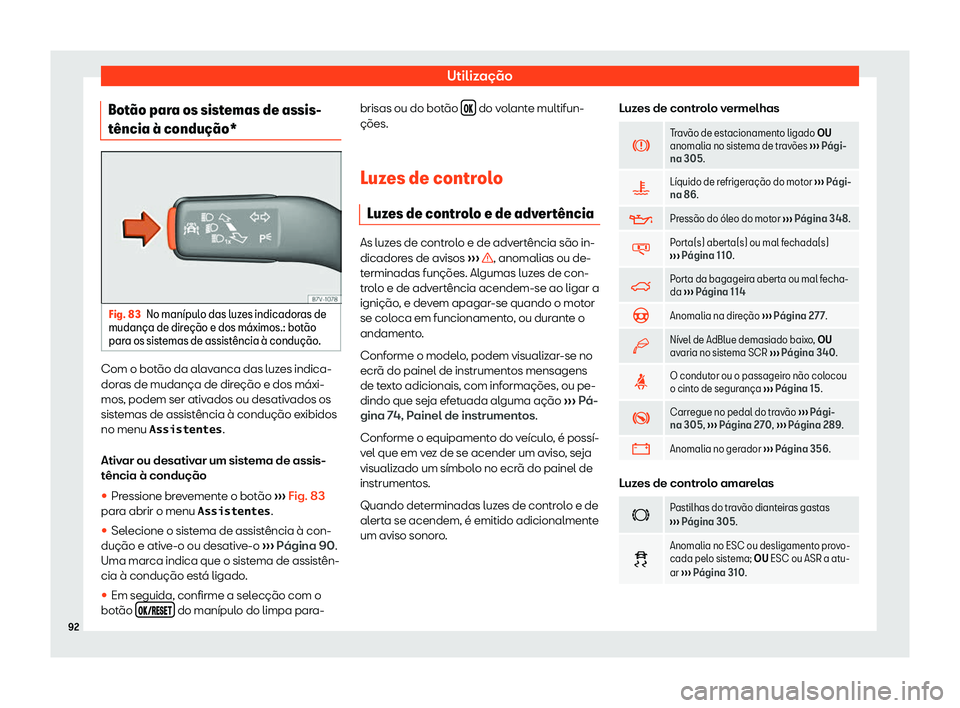 Seat Alhambra 2019  Manual do proprietário (in Portuguese)  Utiliza