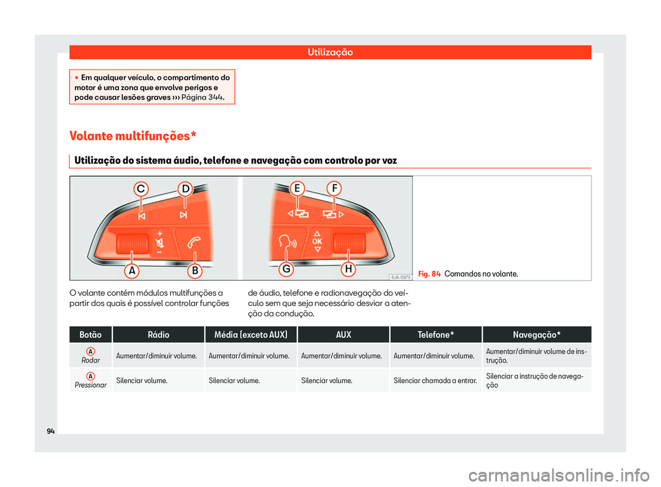 Seat Alhambra 2019  Manual do proprietário (in Portuguese)  Utiliza