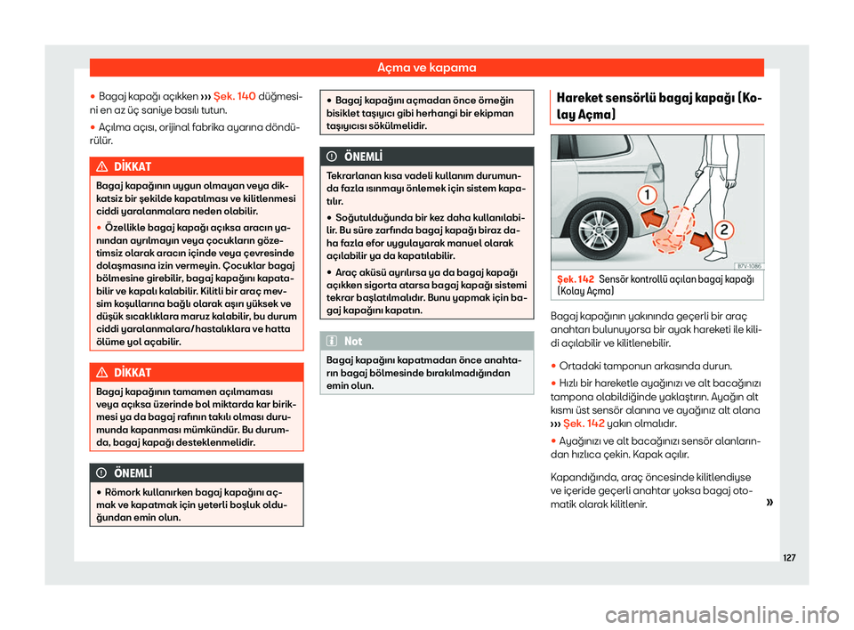 Seat Alhambra 2019 Kullanım Kılavuzu (in Turkish) A Seat Alhambra 2019 Kullanım Kılavuzu (in Turkish) A