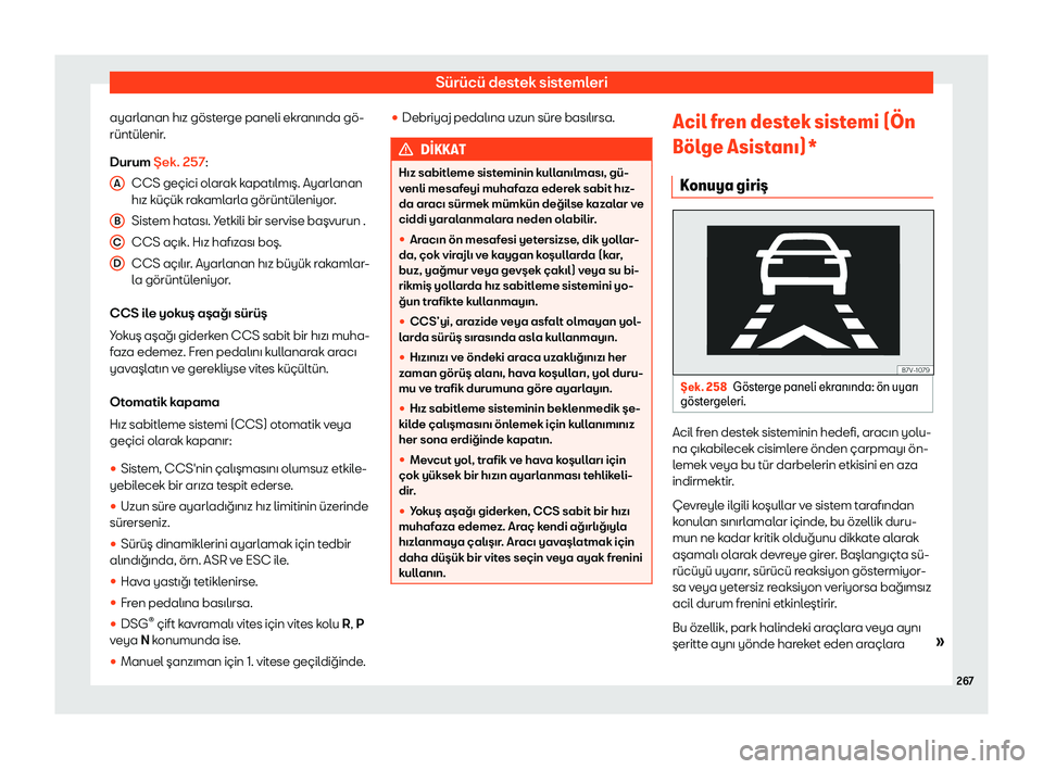 Seat Alhambra 2019 Kullanım Kılavuzu (in Turkish) S Seat Alhambra 2019 Kullanım Kılavuzu (in Turkish) S