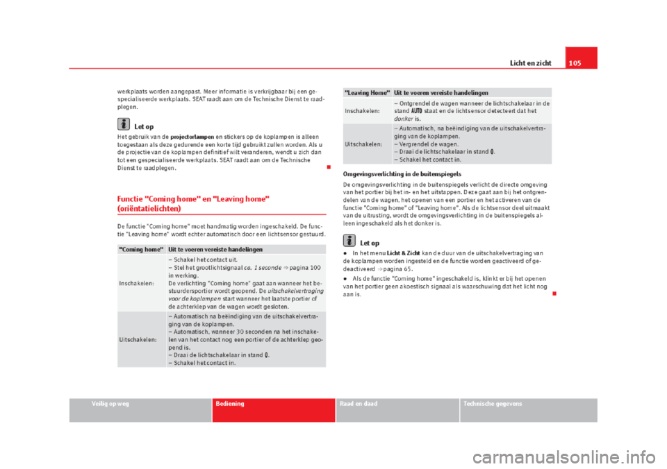 Seat Alhambra 2015 Handleiding (in Dutch) Seat Alhambra 2015 Handleiding (in Dutch)