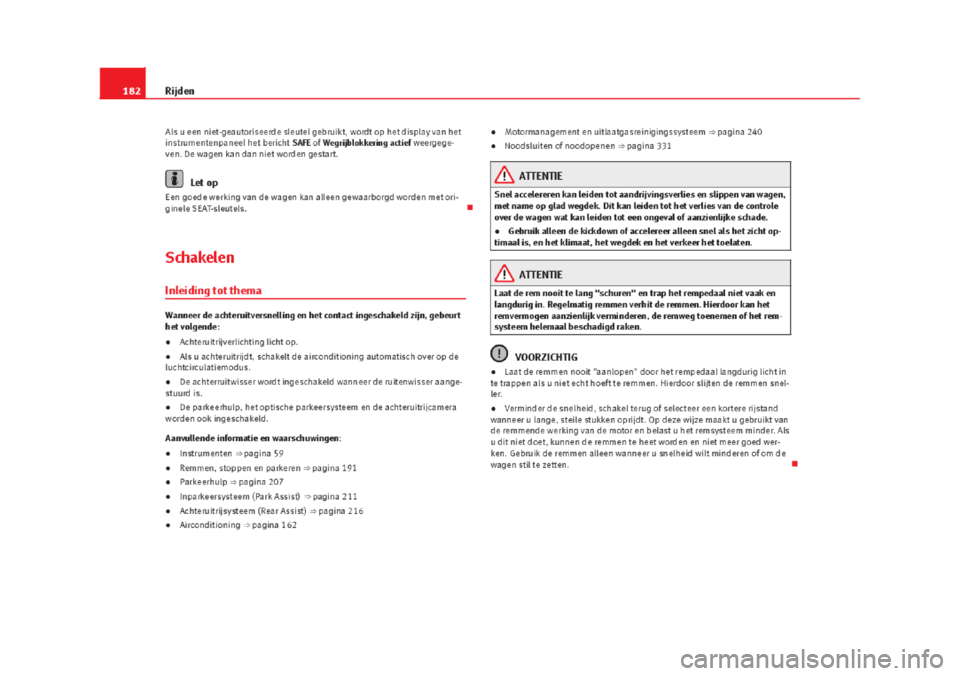 Seat Alhambra 2015 Handleiding (in Dutch) Seat Alhambra 2015 Handleiding (in Dutch)
