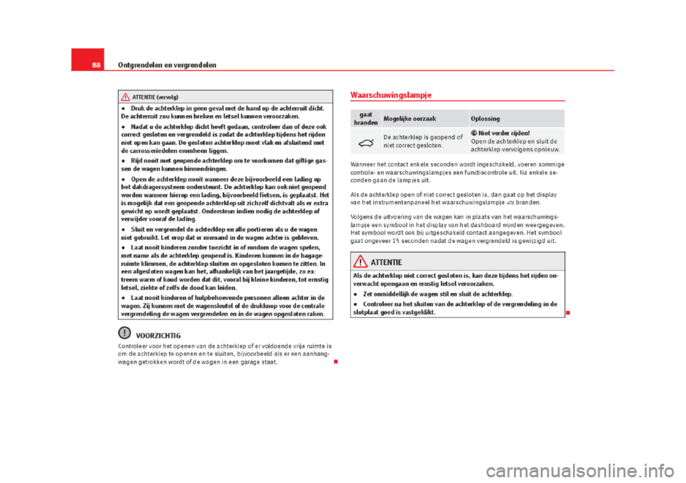 Seat Alhambra 2015 Handleiding (in Dutch) Seat Alhambra 2015 Handleiding (in Dutch)