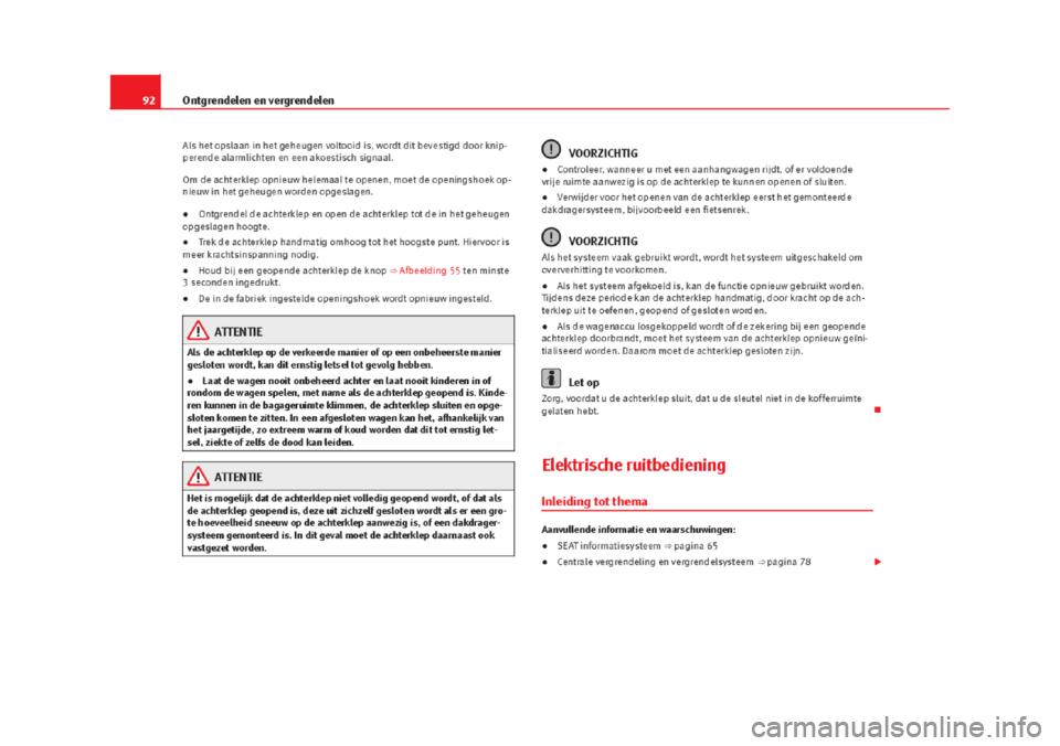 Seat Alhambra 2015 Handleiding (in Dutch) Seat Alhambra 2015 Handleiding (in Dutch)