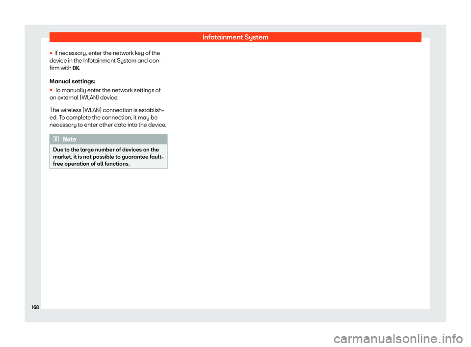 Seat Arona 2020  Owners Manual Infotainment System
