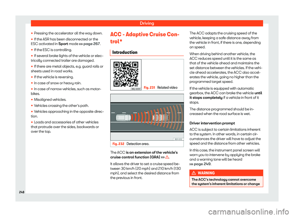 Seat Arona 2020  Owners Manual Driving
