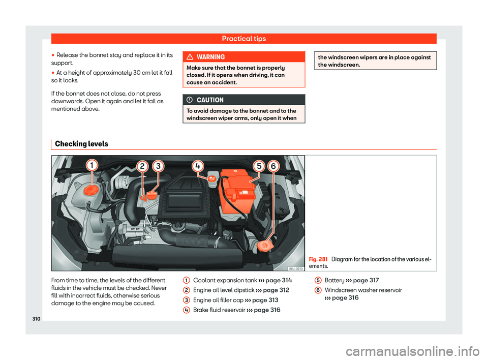 Seat Arona 2020  Owners Manual Practical tips
