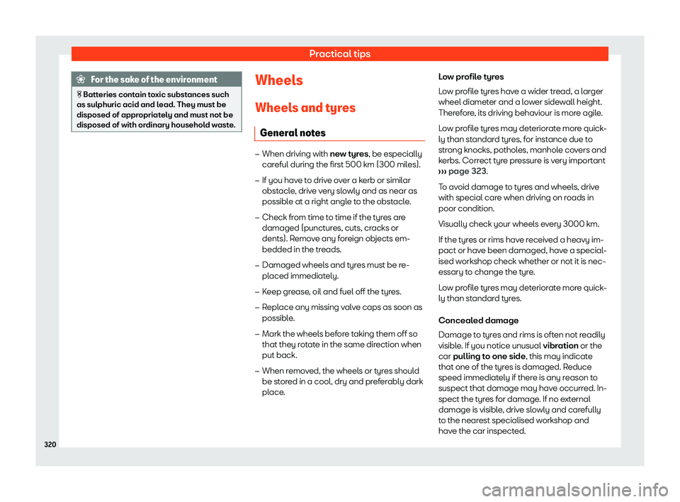 Seat Arona 2020  Owners Manual Practical tips
For the sake of the environment
�
