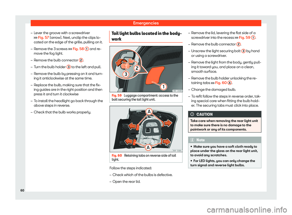 Seat Arona 2020 Repair Manual Emergencies
�