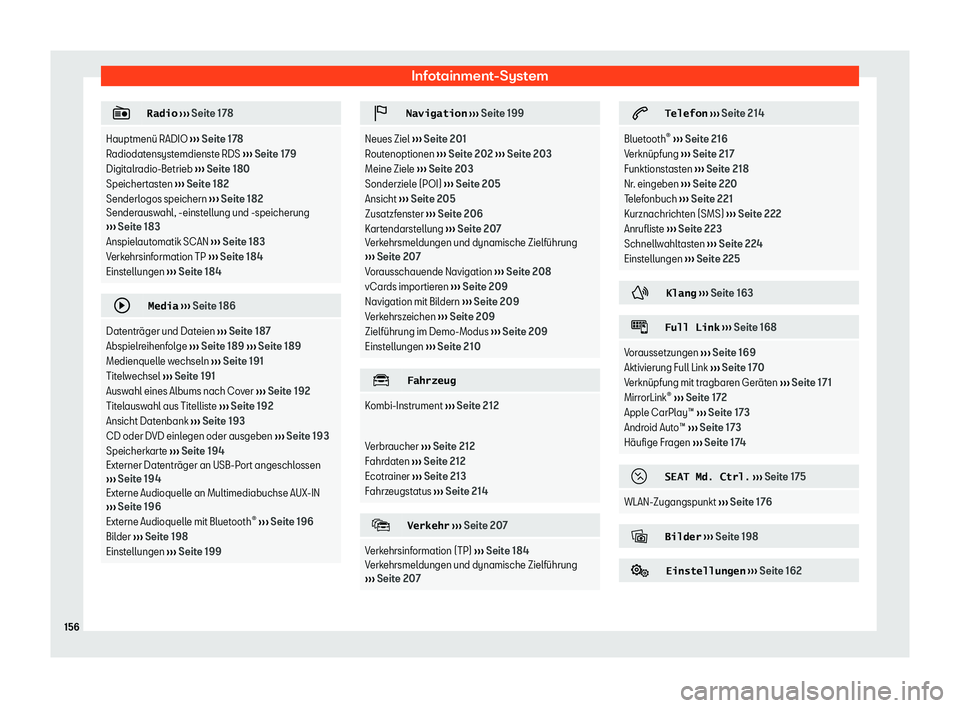 Seat Arona 2020  Betriebsanleitung (in German) Infotainment-System
�
�R�a�d�i�o
 
