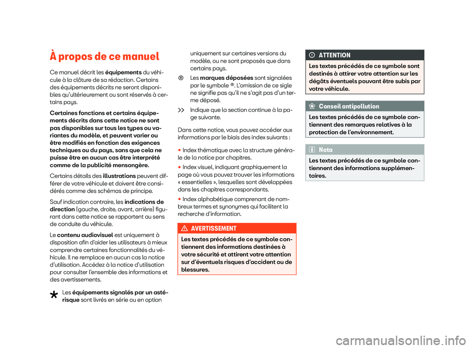 Seat Arona 2020 Manuel du propriétaire (in French) Seat Arona 2020 Manuel du propriétaire (in French)