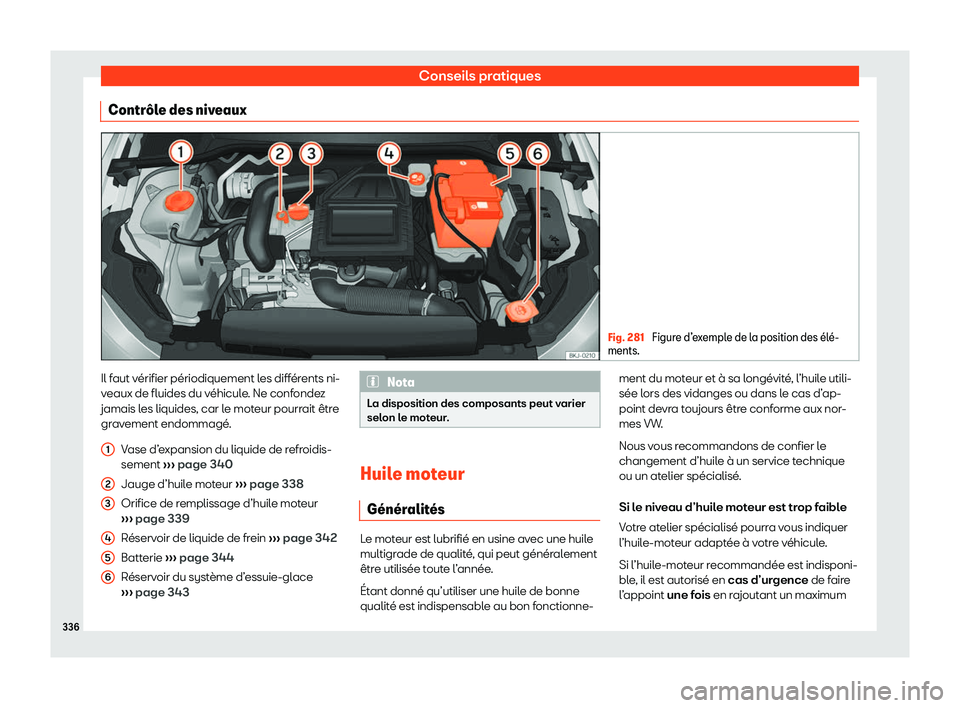 Seat Arona 2020  Manuel du propriétaire (in French)  Conseils pratiques
Contr