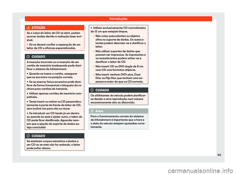 Seat Arona 2020  Manual do proprietário (in Portuguese)  Introdução
ATEN