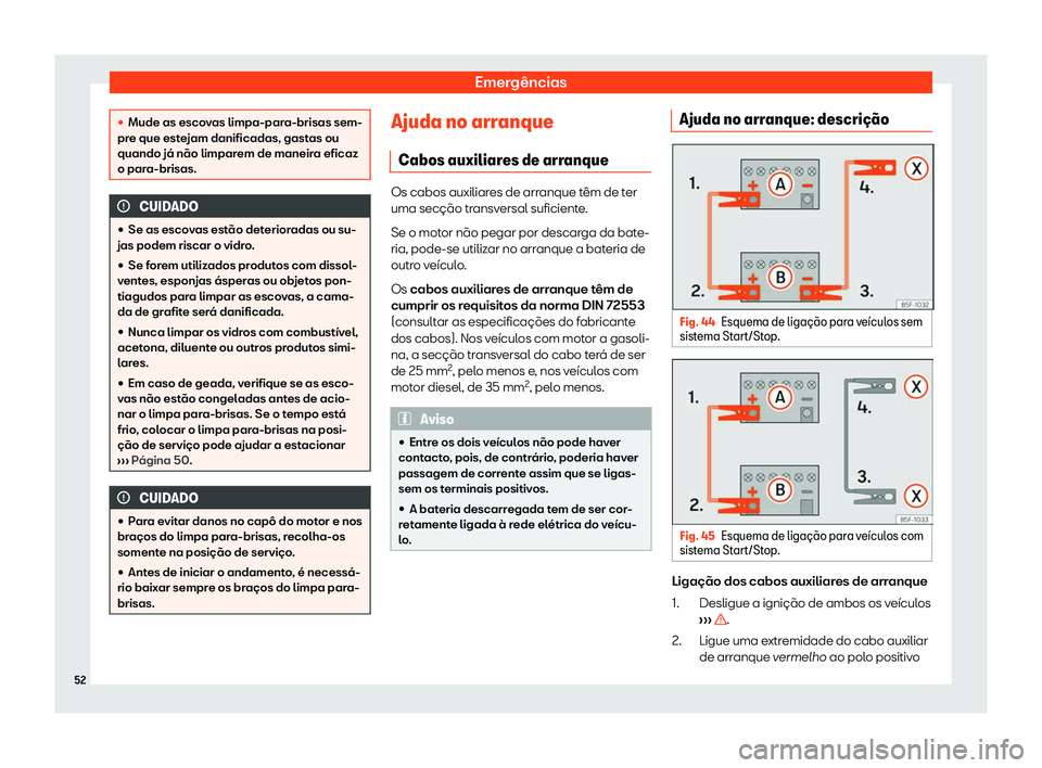 Seat Arona 2020  Manual do proprietário (in Portuguese)  Emergências
