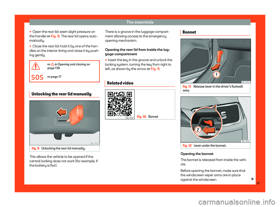 Seat Arona 2019 User Guide The essentials
