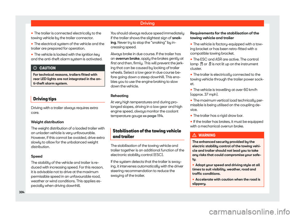 Seat Arona 2019  Owners Manual Driving
