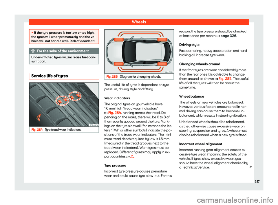 Seat Arona 2019  Owners Manual Wheels
