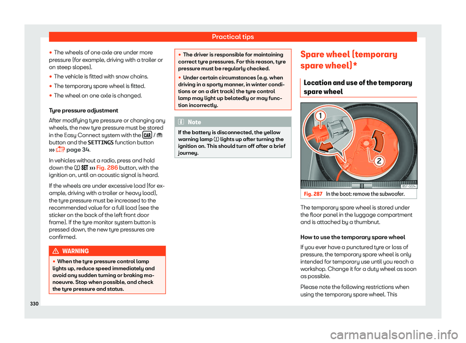 Seat Arona 2019  Owners Manual Practical tips
