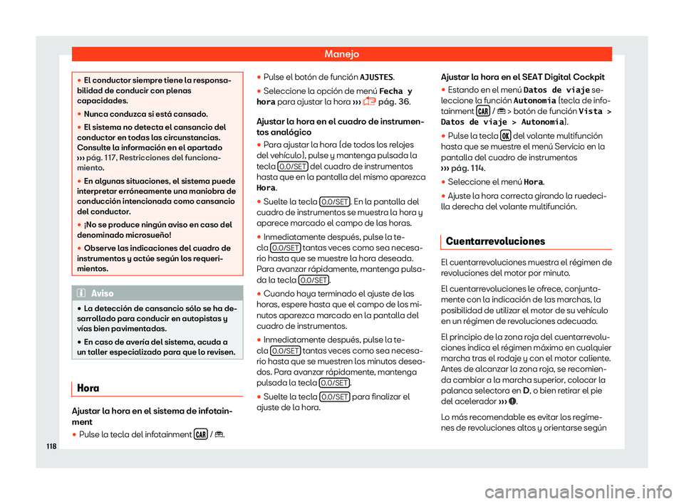 Seat Arona 2019  Manual del propietario (in Spanish) Manejo

