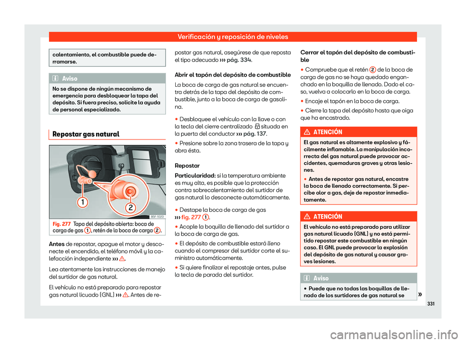 Seat Arona 2019 Manual del propietario (in Spanish) Verificaci Seat Arona 2019 Manual del propietario (in Spanish) Verificaci