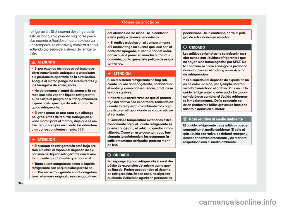 Seat Arona 2019 Manual del propietario (in Spanish) Consejos pr Seat Arona 2019 Manual del propietario (in Spanish) Consejos pr