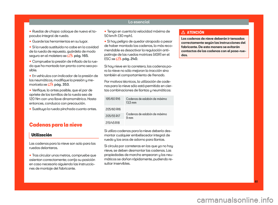 Seat Arona 2019  Manual del propietario (in Spanish) Lo esencial
