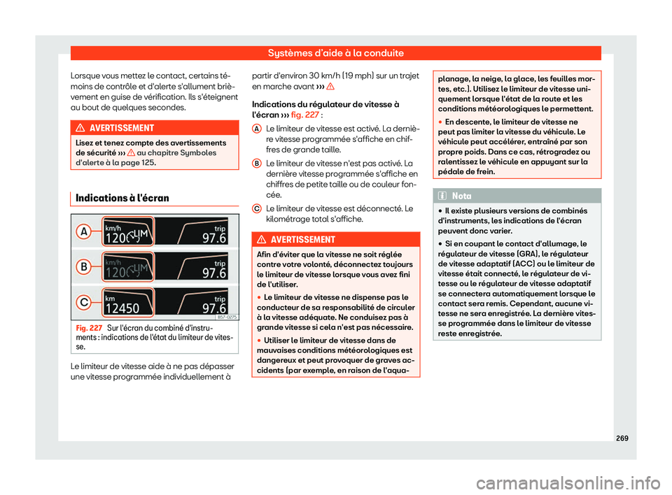 Seat Arona 2019  Manuel du propriétaire (in French)  Syst