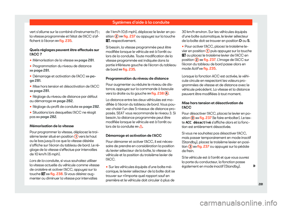 Seat Arona 2019 Manuel du propriétaire (in French) Syst Seat Arona 2019 Manuel du propriétaire (in French) Syst