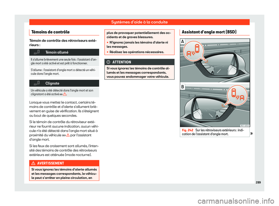 Seat Arona 2019  Manuel du propriétaire (in French)  Syst