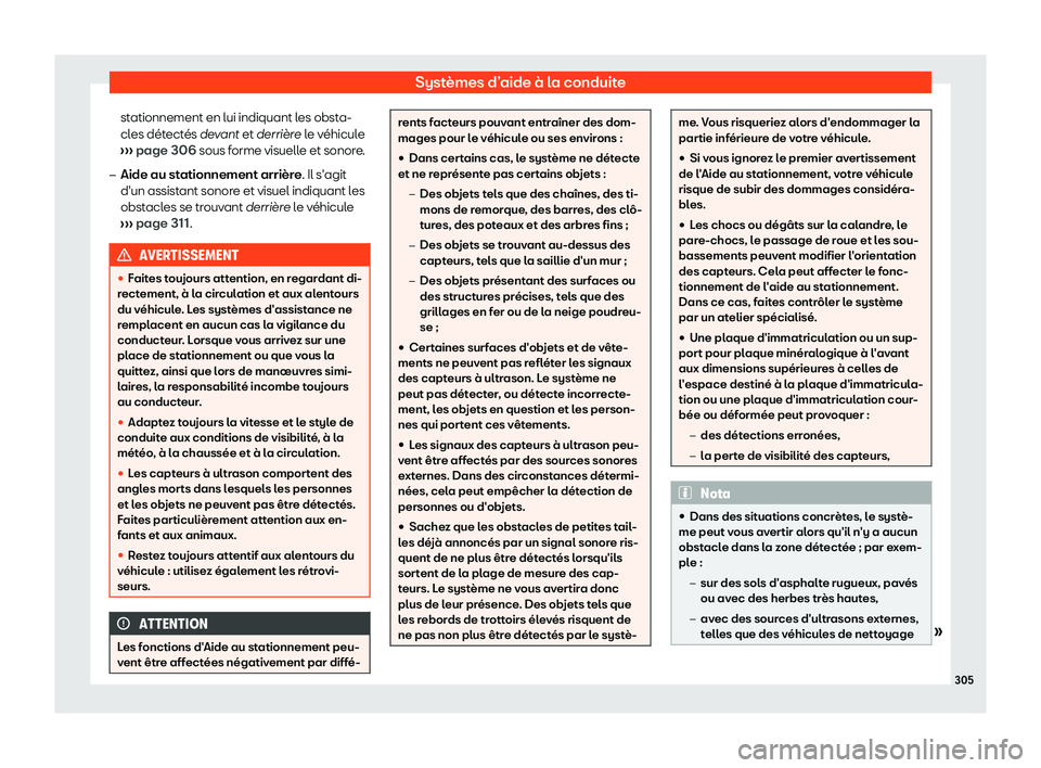 Seat Arona 2019 Manuel du propriétaire (in French) Syst Seat Arona 2019 Manuel du propriétaire (in French) Syst