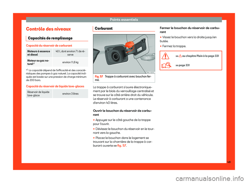 Seat Arona 2019  Manuel du propriétaire (in French)  Points essentiels
Contr