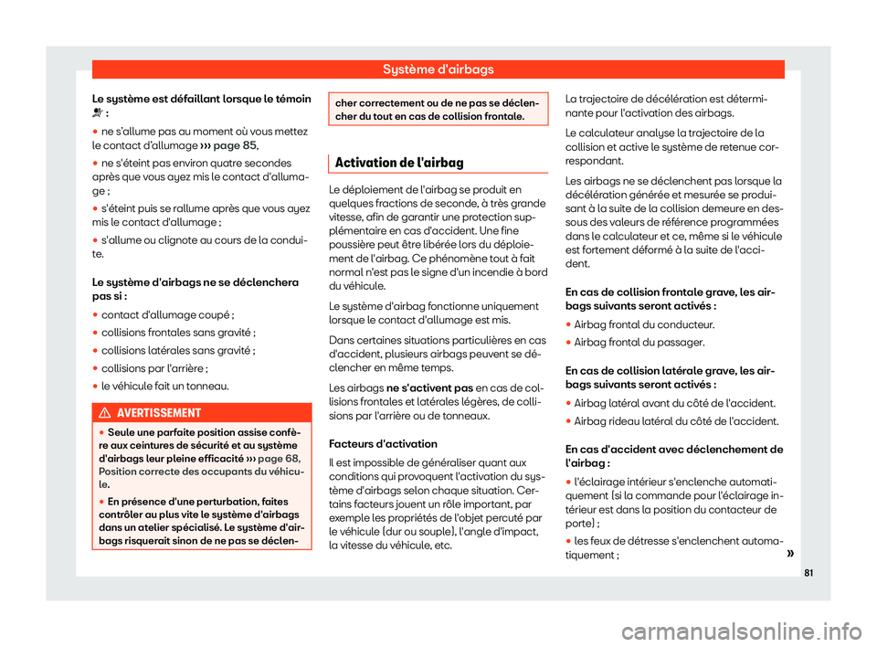 Seat Arona 2019 Manuel du propriétaire (in French) Syst Seat Arona 2019 Manuel du propriétaire (in French) Syst
