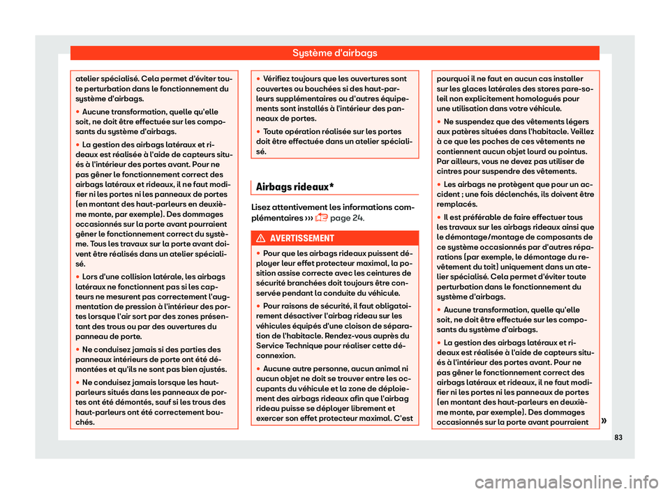 Seat Arona 2019 Manuel du propriétaire (in French) Syst Seat Arona 2019 Manuel du propriétaire (in French) Syst