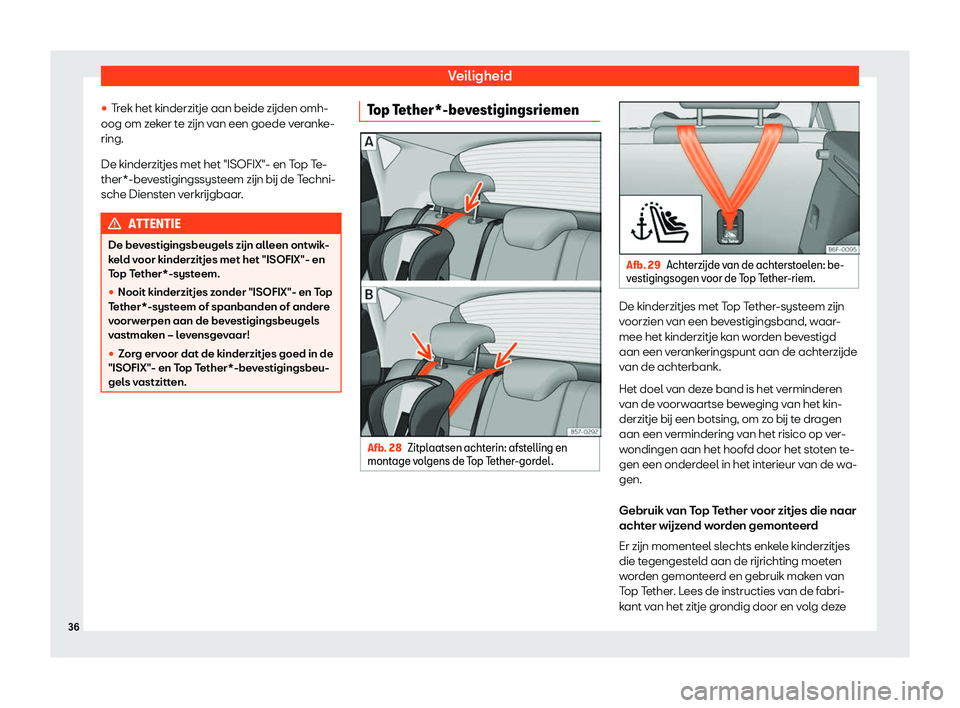 Seat Arona 2019  Handleiding (in Dutch) Veiligheid
