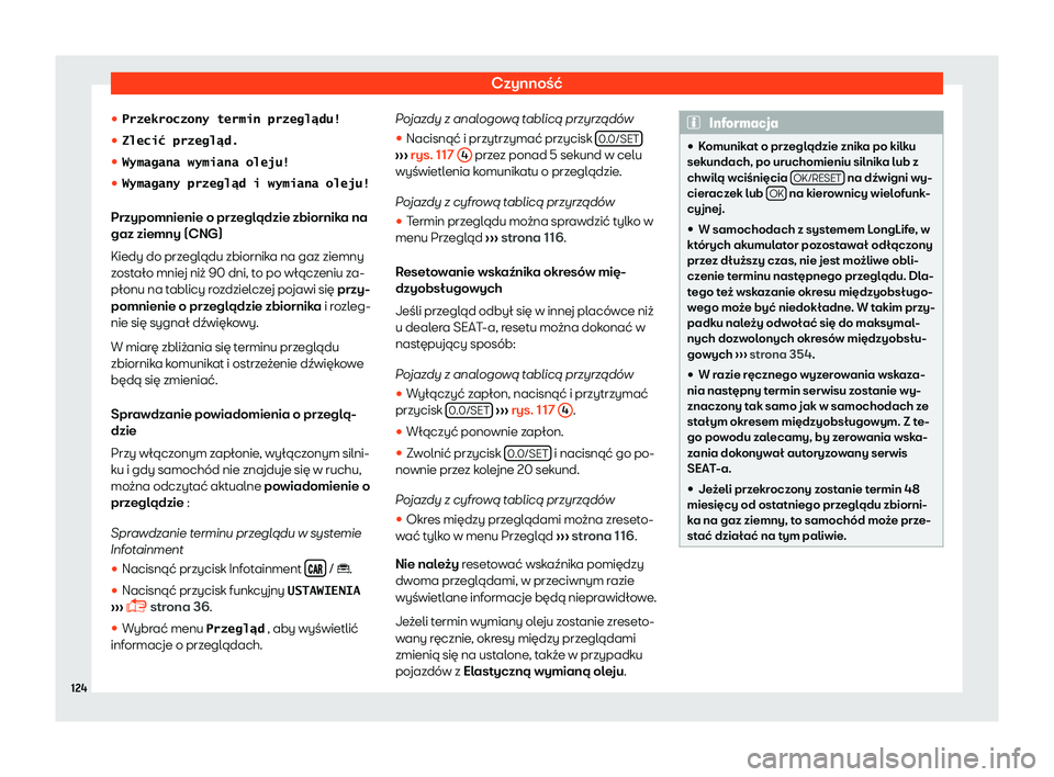 Seat Arona 2019  Instrukcja Obsługi (in Polish) Czynno