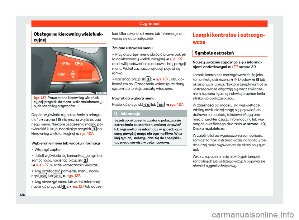 Seat Arona 2019  Instrukcja Obsługi (in Polish) Czynno