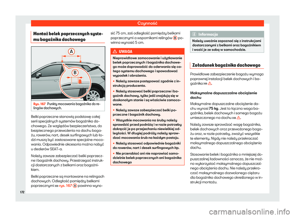 Seat Arona 2019  Instrukcja Obsługi (in Polish) Czynno