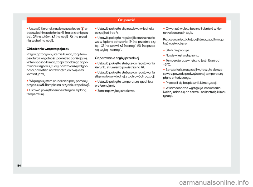 Seat Arona 2019 Instrukcja Obsługi (in Polish) Czynno Seat Arona 2019 Instrukcja Obsługi (in Polish) Czynno