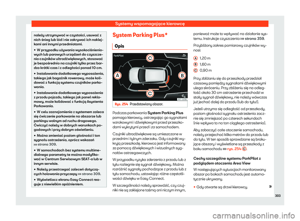 Seat Arona 2019  Instrukcja Obsługi (in Polish) Systemy wspomagaj