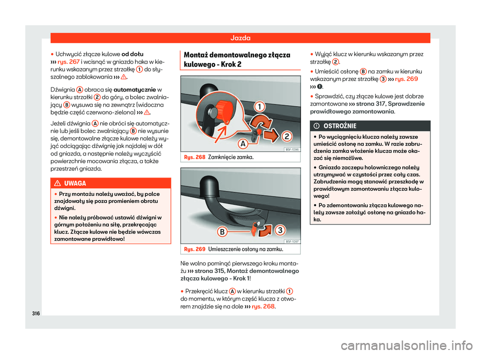 Seat Arona 2019  Instrukcja Obsługi (in Polish) Jazda
