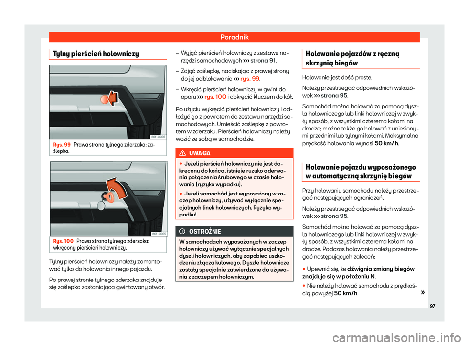 Seat Arona 2019  Instrukcja Obsługi (in Polish) Poradnik
Tylny pier