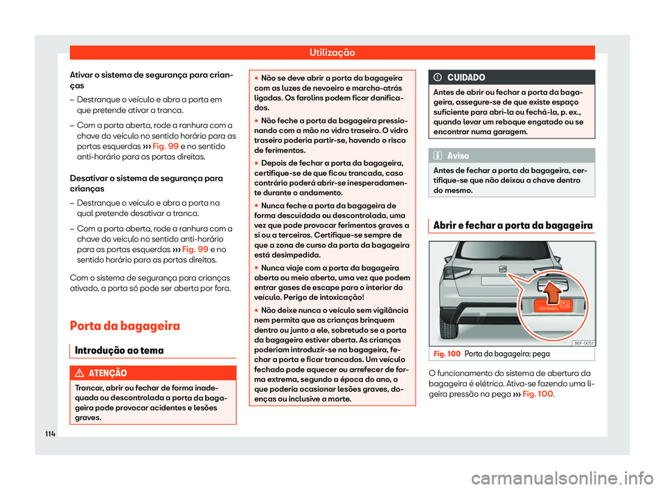 Seat Arona 2019  Manual do proprietário (in Portuguese)  Utiliza