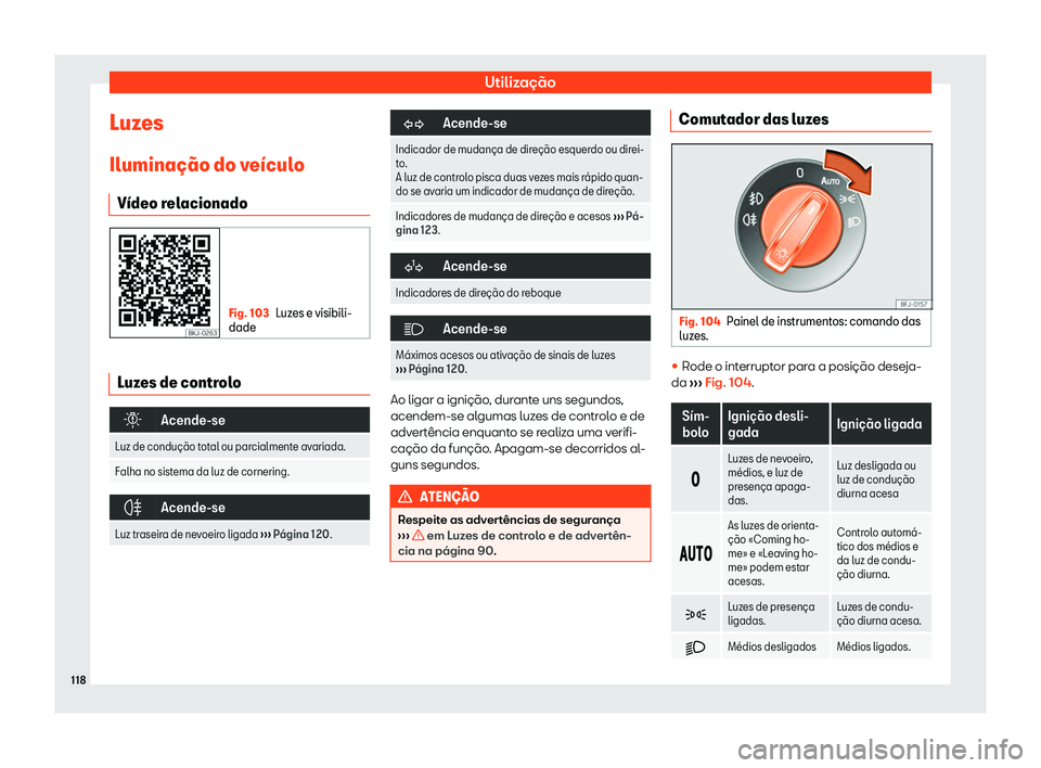 Seat Arona 2019  Manual do proprietário (in Portuguese)  Utiliza