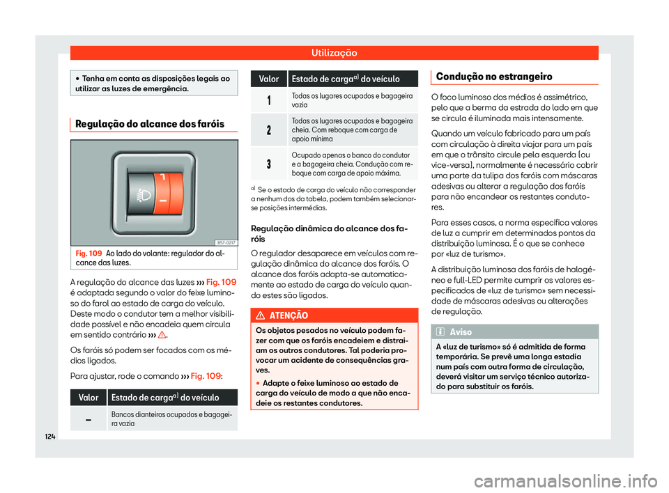 Seat Arona 2019  Manual do proprietário (in Portuguese)  Utiliza