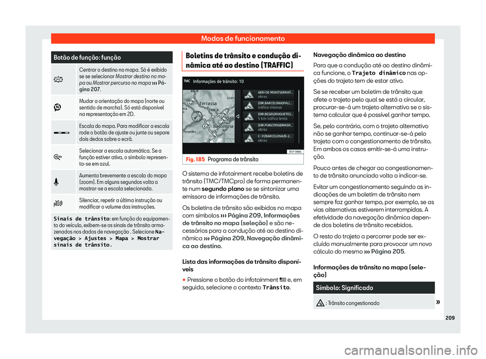 Seat Arona 2019  Manual do proprietário (in Portuguese)  Modos de funcionamento
Bot